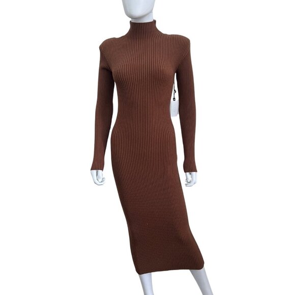 ASTR The Label Abilene Long Sleeve Turtleneck Midi Sweater Dress Size M NWT - Picture 1 of 7